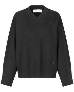 Samsøe & Samsøe V-Neck Knitwear - Negro