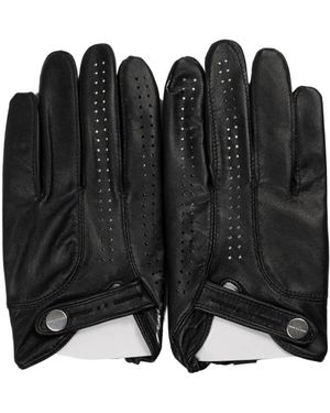 J.L-A.L Zwarte Shungite Tracer Leren Handschoenen