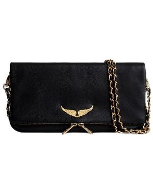 Zadig & Voltaire Tassen ,Zwart ,Leer Rock Cross Body Bag