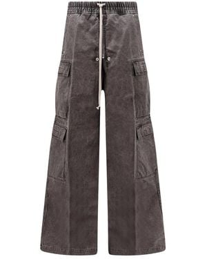 Rick Owens Jeans ,Katoen Double Cargo Jumbo Belas Broeken - Grijs