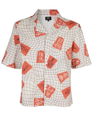 Edwin Short Sleeve Shirts - Rosso