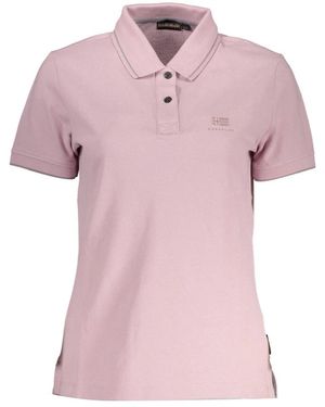 Napapijri Roze Polo Korte Mouwen Vrouwen
