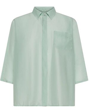 Cruna Overhemden ,Groen ,Leer Elide Shirt