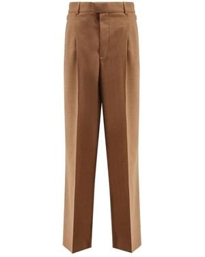Ami Paris Straight Trousers - Marrone