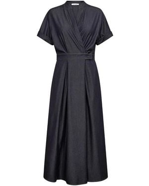 co'couture Wrap Dresses - Azul