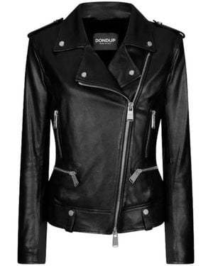 Dondup Leather Jackets - Black