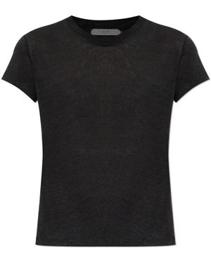 IRO Tops ,Zwart ,Leer Third T-Shirt