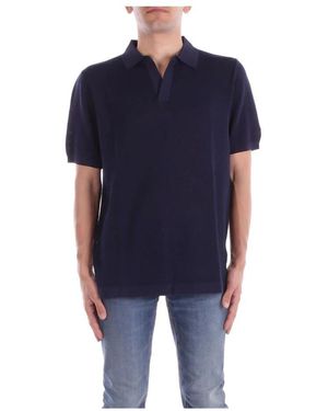 Mc2 Saint Barth Logo Polo Shirts Und Polos - Blau