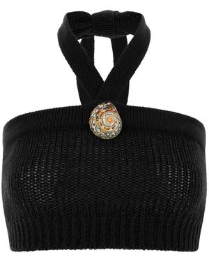 Alanui Sleeveless Tops - Black