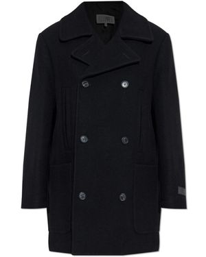 MM6 by Maison Martin Margiela Double-Breasted Coats - Nero