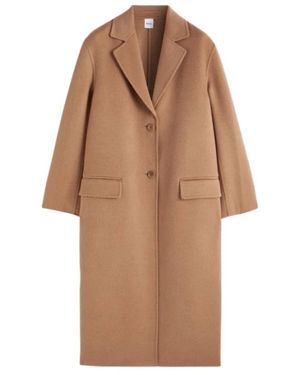 Aspesi Single-Breasted Coats - Brown