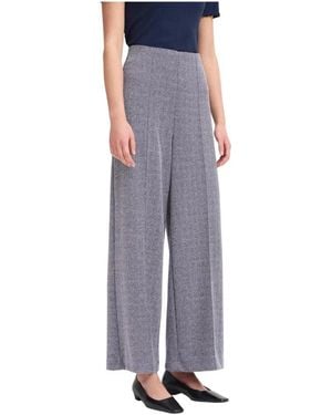 Ichi Wide Trousers - Blue