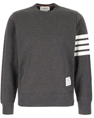 Thom Browne Grauer Baumwollpullover