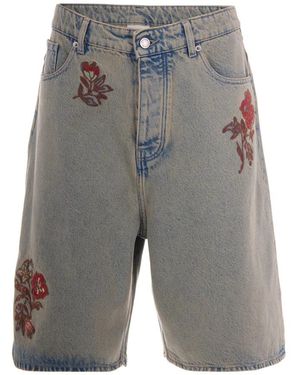 Drole de Monsieur Denim Shorts - Grey