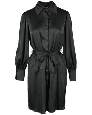Think! Kleedjes ,Zwart ,Polyester Abito Donna