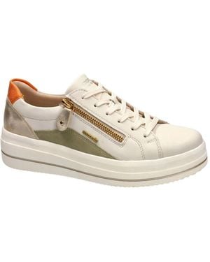 Remonte Schoenen ,Leer D1C01-81 Plateau Sneakers - Wit