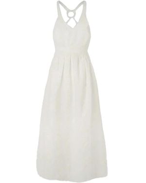 Pepe Jeans Sangallo Maxi Jurk - Wit