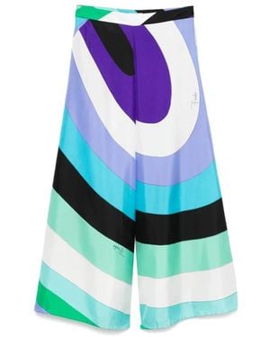 Emilio Pucci Wide Trousers - Azul