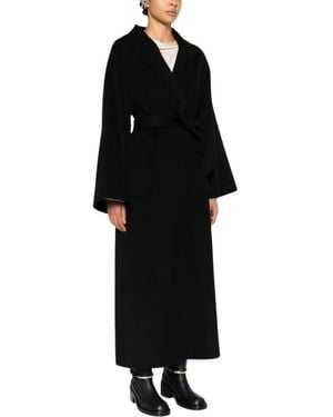 Emporio Armani Belted Coats - Nero