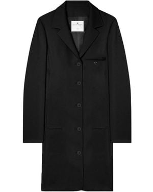 Courreges Single-Breasted Coats - Noir
