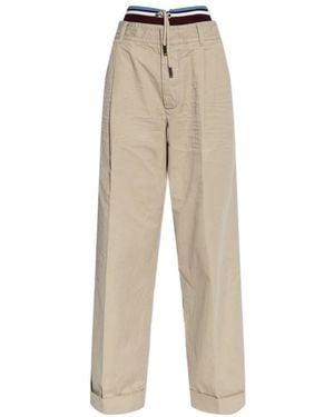 DSquared² Wide Pants - Natural
