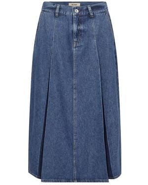 Mos Mosh Rokken ,Blauw ,Denim Mmmarti Denim Rok