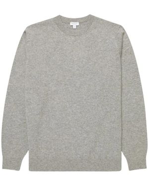 Sunspel Round-Neck Knitwear - Grijs