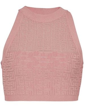 Balmain Sleeveless Tops - Roze