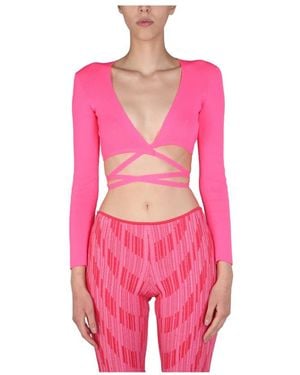 MSGM Long Sleeve Tops - Pink