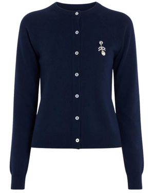 N°21 Merino Cardigan - Blauw