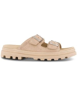 Palladium Sandalen Mit Schnalle - Natur