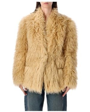 Isabel Marant Textured Cropped Jacket - Naturel