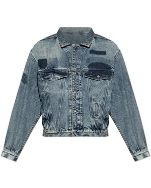 DIESEL Jassen ,Blauw ,Denim D-Denver-S2 Denim Jacket