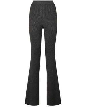 Alberta Ferretti Wide Trousers - Black