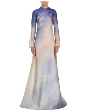 Zimmermann Tama Bias Slip Dress - Blau