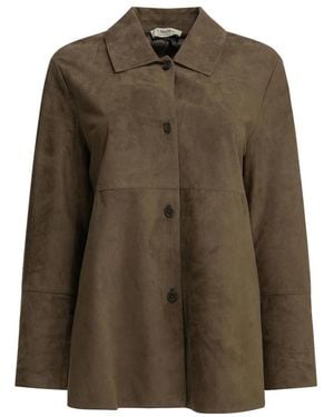 Max Mara Leather Jackets - Vert