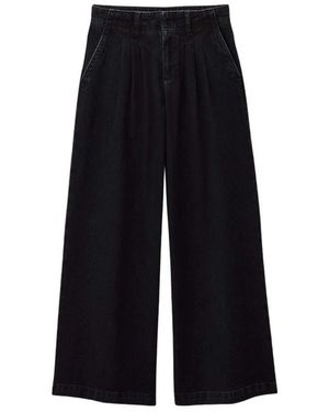 Ba&sh Broeken ,Blauw ,Jean Toby Wijde Broek - Zwart