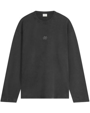 Filling Pieces Long Sleeve T-Shirts - Black