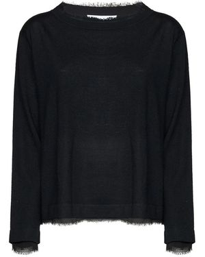 Kaos Round-Neck Knitwear - Nero
