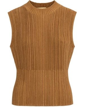 Momoní Round-Neck Knitwear - Marron
