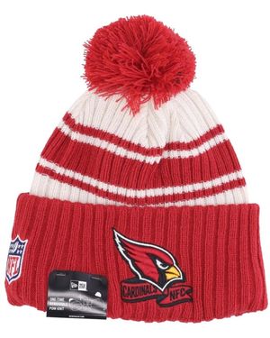 KTZ Accessoires ,Rood ,Arizona Cardinals Pom Pom Beanie Hat
