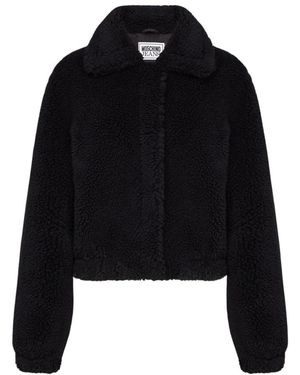 Moschino Faux Fur & Shearling Jackets - Black