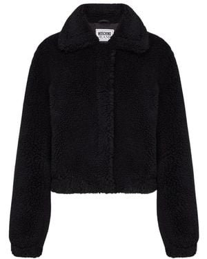 Moschino Faux Fur & Shearling Jackets - Black