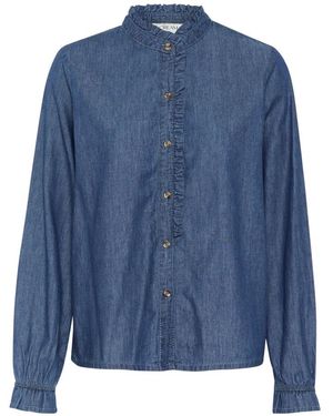 Cream Shirts - Blue