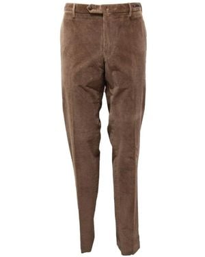 PT01 Slim-Fit Trousers - Brown