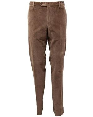 PT01 Slim-Fit Trousers - Brown