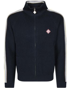 CASABLANCA Hoodies & Sweatvesten ,Blauw ,Cafe Culture Track Jacket