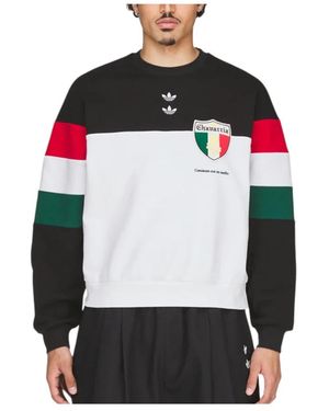 adidas Hoodies & Sweatvesten ,Veelkleurig ,Sweatshirts - Rood