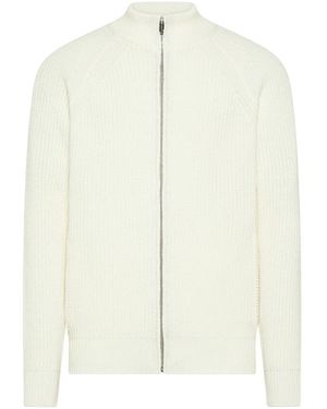 Cruna Zip-Cardigan - Weiß
