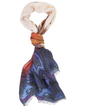 Etro Accessoires ,Veelkleurig Sjaals - Blauw
